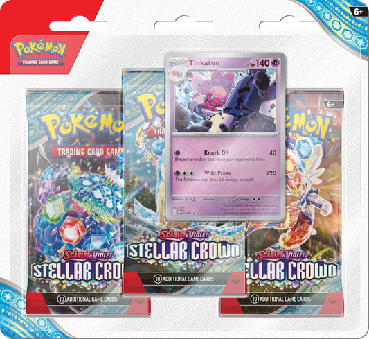 Pokémon Scarlet & Violet - Stellar Crown 3-Booster Blister